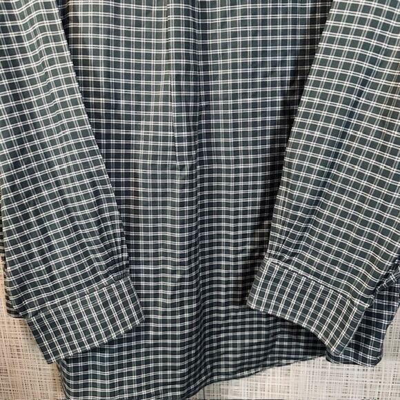 Brooks Brothers The Original Polo Shirt XL Long Sleeve Button Shirt Green Check - Picture 16 of 16